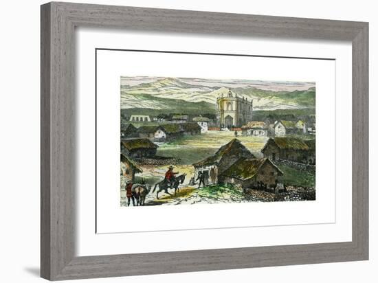 View of Tiahuanaco, Near Lake Titicaca, Bolivia, C1880-null-Framed Giclee Print