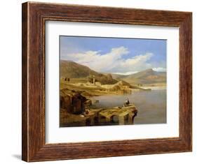 View of Tiberius on the Sea of Galilee-David Roberts-Framed Giclee Print