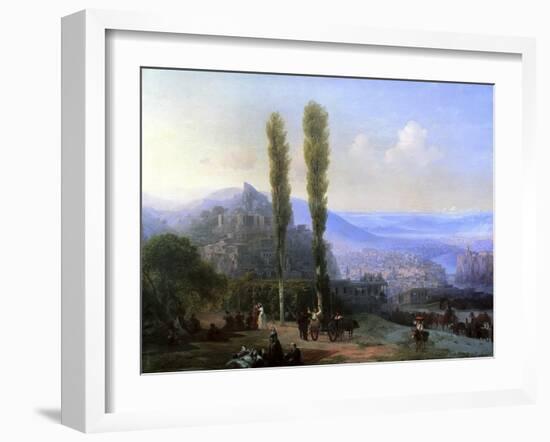 View of Tiflis, 1869-Ivan Konstantinovich Aivazovsky-Framed Giclee Print