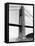 View of Tiny Lighthouse at the Foot of the George Washington Bridge-Alfred Eisenstaedt-Framed Premier Image Canvas