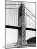 View of Tiny Lighthouse at the Foot of the George Washington Bridge-Alfred Eisenstaedt-Mounted Photographic Print