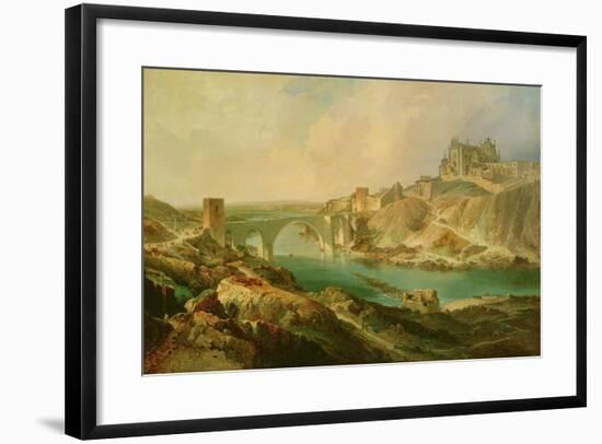 View of Toledo, 1854-Eugenio Lucas y Padilla-Framed Giclee Print