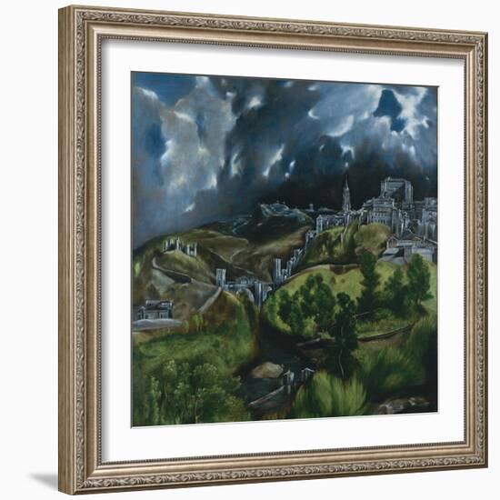 View of Toledo, C.1597-99-El Greco-Framed Giclee Print