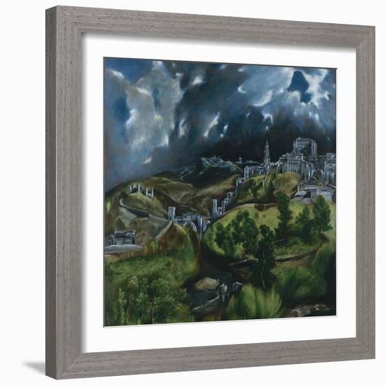 View of Toledo, C.1597-99-El Greco-Framed Giclee Print