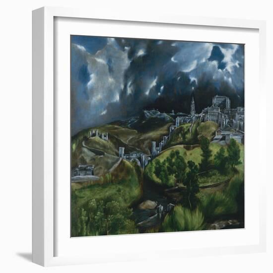 View of Toledo, C.1597-99-El Greco-Framed Giclee Print