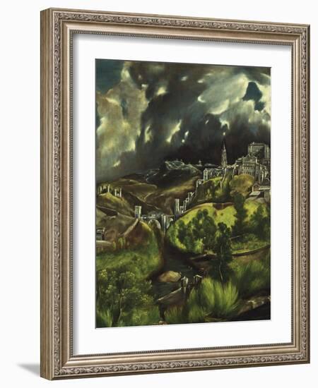 View of Toledo, C. 1597-99-El Greco-Framed Giclee Print