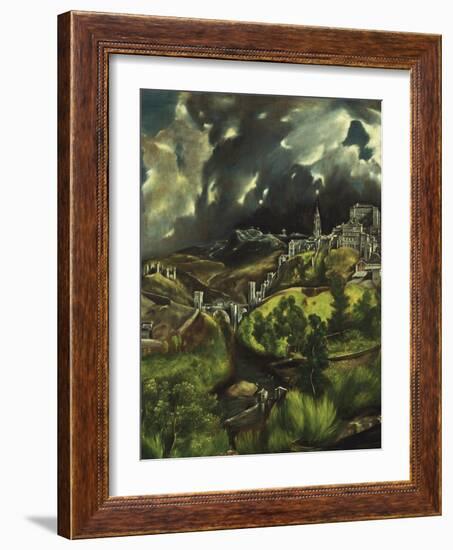 View of Toledo, C. 1597-99-El Greco-Framed Giclee Print