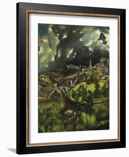 View of Toledo, C. 1597-99-El Greco-Framed Giclee Print