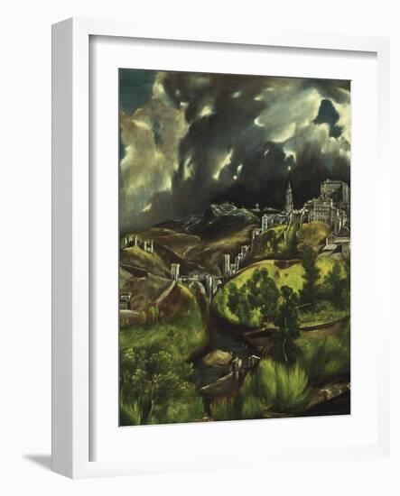 View of Toledo, C. 1597-99-El Greco-Framed Giclee Print