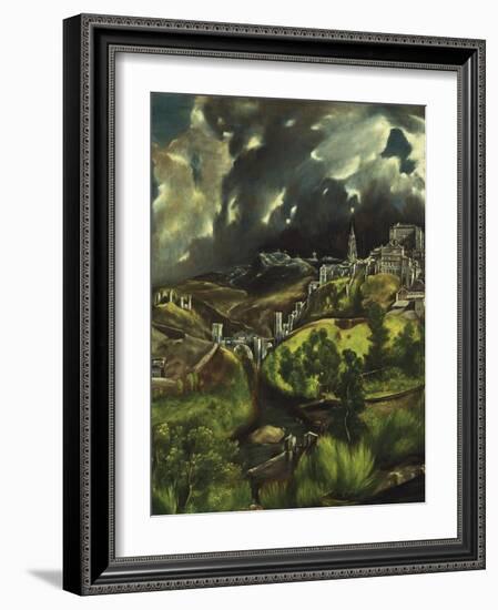 View of Toledo, C. 1597-99-El Greco-Framed Giclee Print