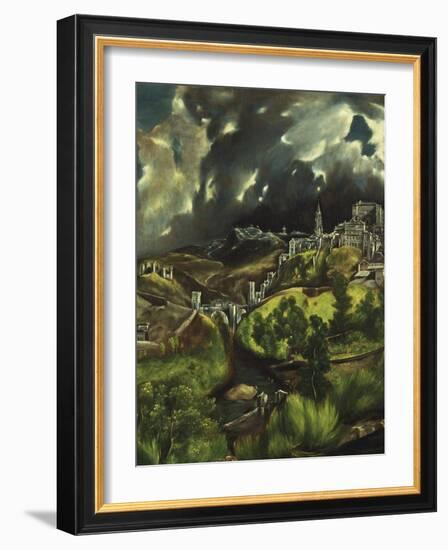 View of Toledo, C. 1597-99-El Greco-Framed Giclee Print