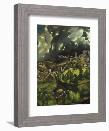 View of Toledo, C. 1597-99-El Greco-Framed Giclee Print