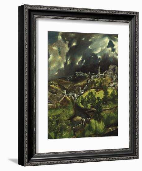 View of Toledo, C. 1597-99-El Greco-Framed Giclee Print