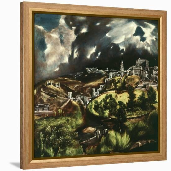 View of Toledo, Spain, 1595-1610-El Greco-Framed Premier Image Canvas