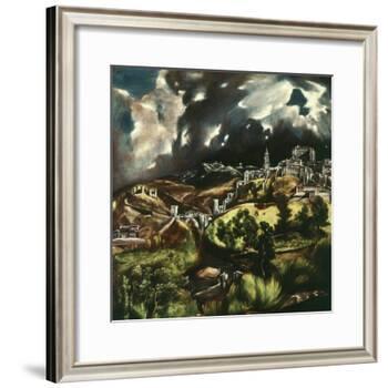 View of Toledo, Spain, 1595-1610-El Greco-Framed Giclee Print