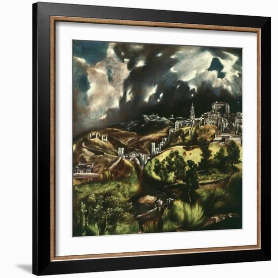 View of Toledo, Spain, 1595-1610-El Greco-Framed Giclee Print