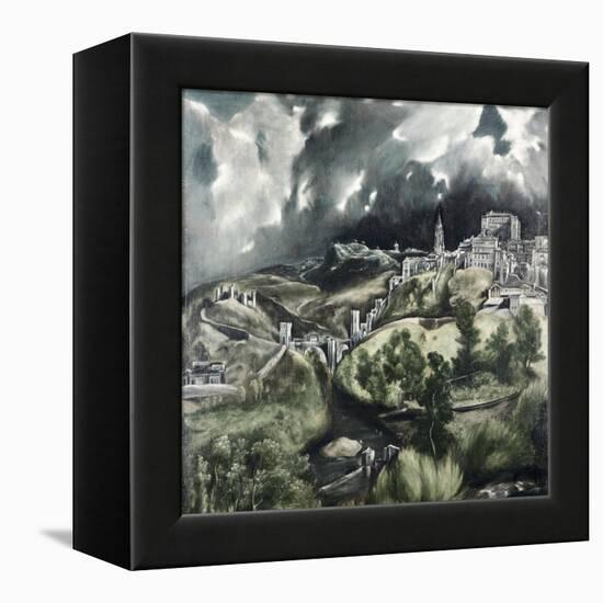 View of Toledo-El Greco-Framed Premier Image Canvas