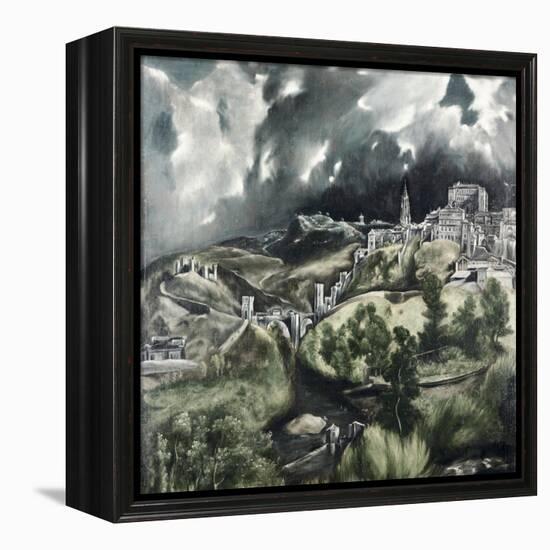 View of Toledo-El Greco-Framed Premier Image Canvas