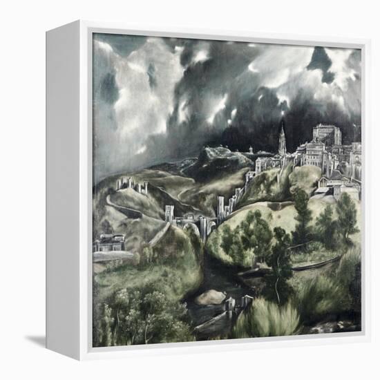 View of Toledo-El Greco-Framed Premier Image Canvas