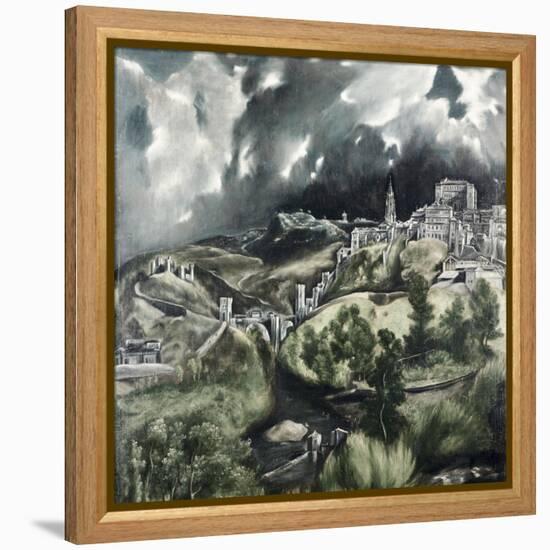 View of Toledo-El Greco-Framed Premier Image Canvas