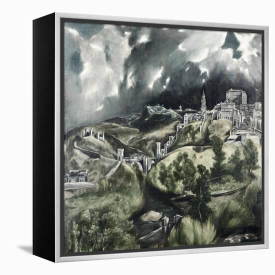 View of Toledo-El Greco-Framed Premier Image Canvas