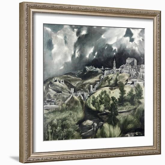 View of Toledo-El Greco-Framed Giclee Print