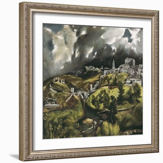 View of Toledo-El Greco-Framed Art Print