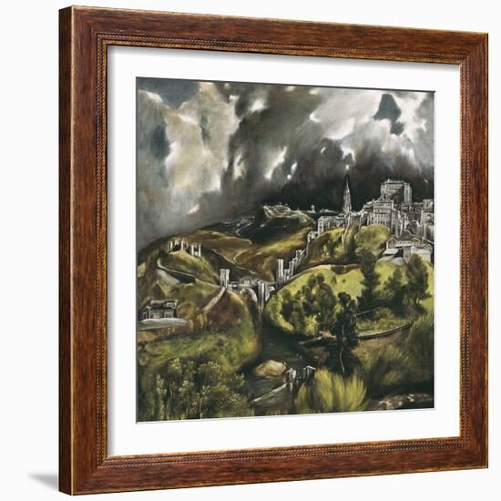 View of Toledo-El Greco-Framed Art Print