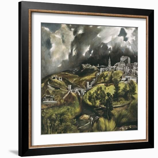 View of Toledo-El Greco-Framed Art Print