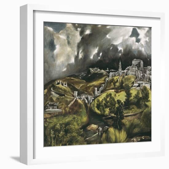 View of Toledo-El Greco-Framed Art Print