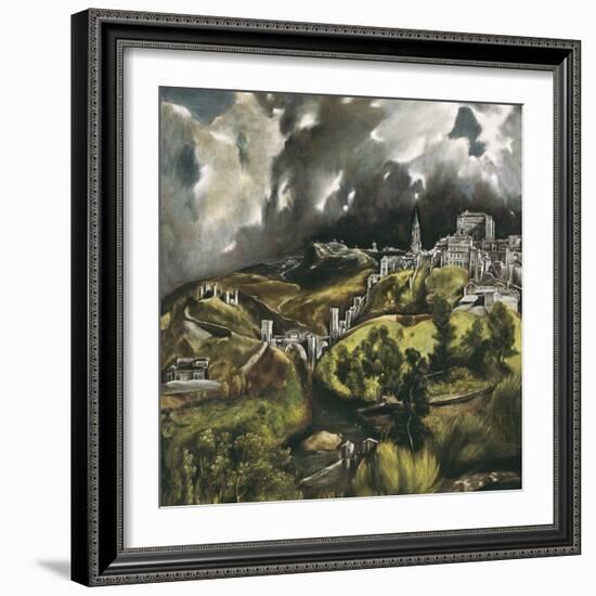 View of Toledo-El Greco-Framed Art Print