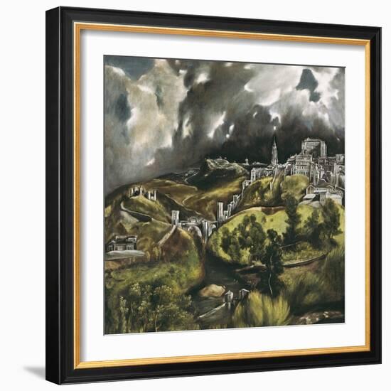 View of Toledo-El Greco-Framed Art Print