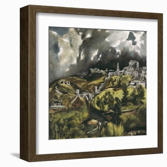 View of Toledo-El Greco-Framed Art Print