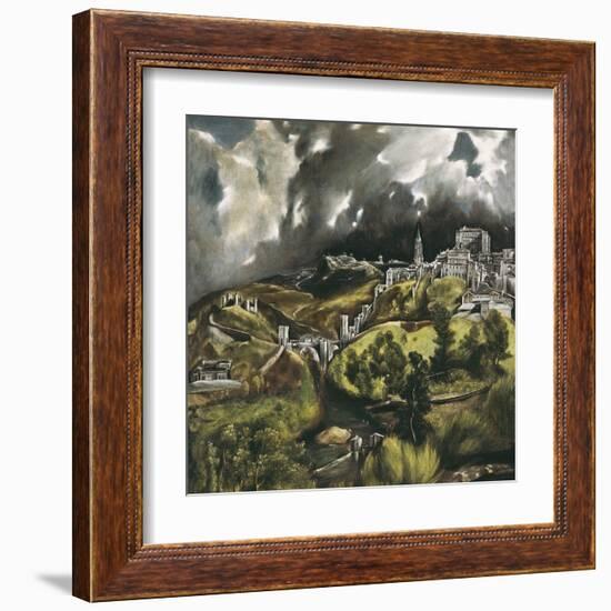 View of Toledo-El Greco-Framed Art Print