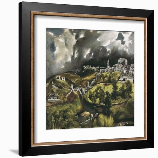 View of Toledo-El Greco-Framed Art Print