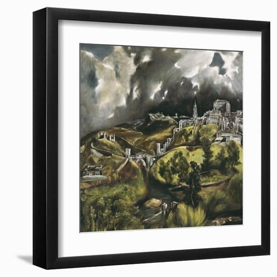 View of Toledo-El Greco-Framed Art Print