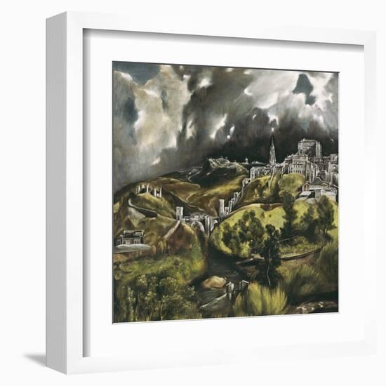 View of Toledo-El Greco-Framed Art Print