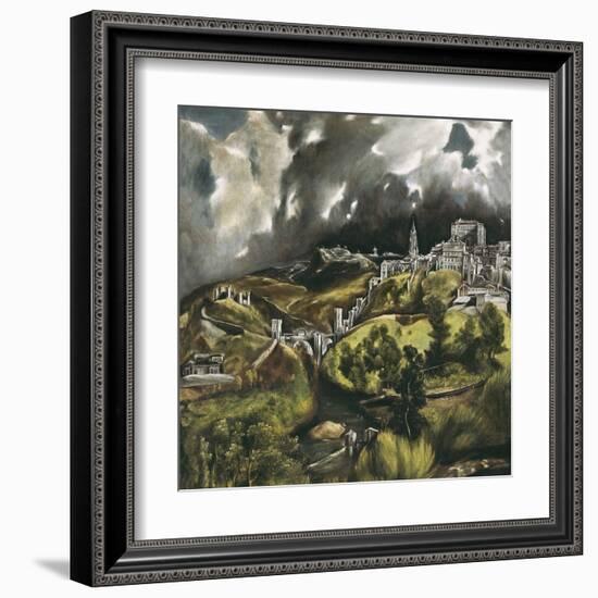 View of Toledo-El Greco-Framed Art Print