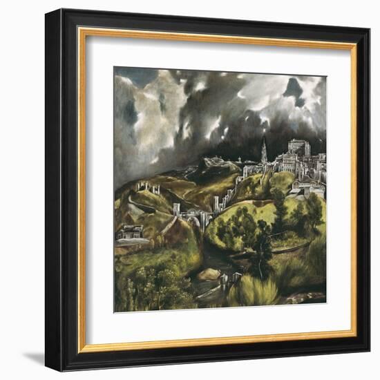 View of Toledo-El Greco-Framed Art Print