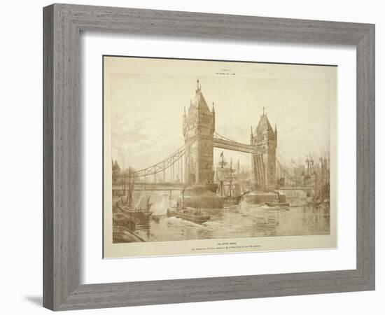 View of Tower Bridge, London, C1964-null-Framed Giclee Print