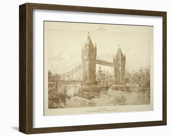 View of Tower Bridge, London, C1964-null-Framed Giclee Print