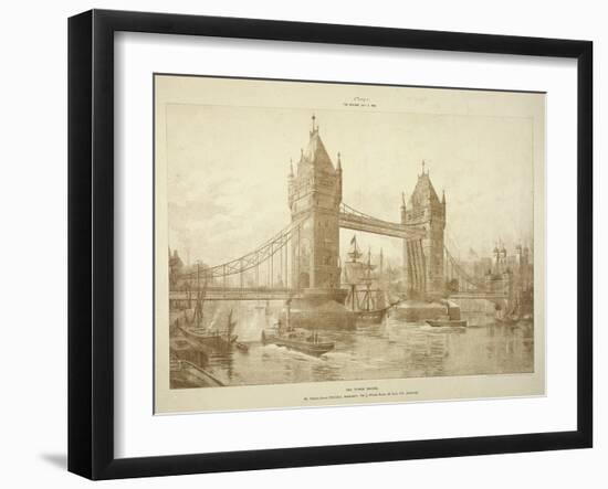 View of Tower Bridge, London, C1964-null-Framed Giclee Print