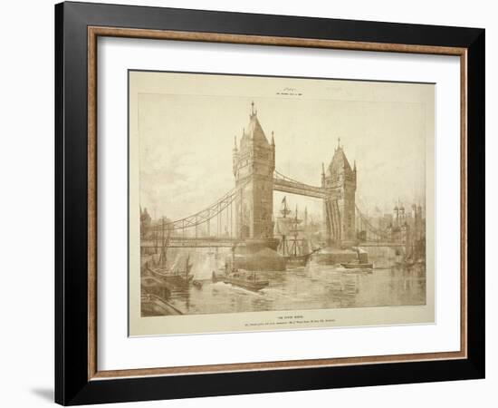 View of Tower Bridge, London, C1964-null-Framed Giclee Print