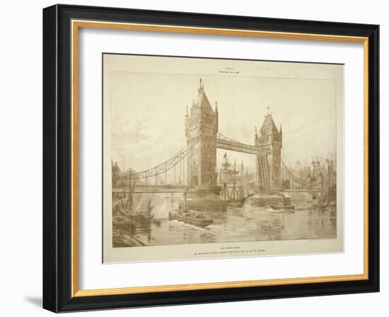 View of Tower Bridge, London, C1964-null-Framed Giclee Print