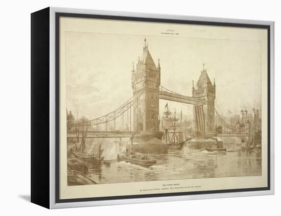 View of Tower Bridge, London, C1964-null-Framed Premier Image Canvas