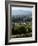 View of Town with Mountain, Stowe, Vermont, USA-Walter Bibikow-Framed Photographic Print