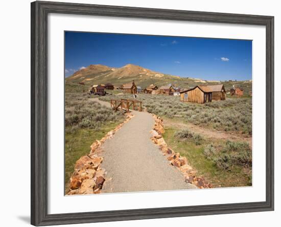 View of town with Standard Mine and Mill. Bodie State Historic Park, CA-Jamie & Judy Wild-Framed Photographic Print