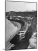 View of Train Speeding Along Cajon Pass-null-Mounted Photographic Print