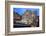 View of Trevi Fountain Illuminated by Street Lamps and the Lights of Dusk, Rome, Lazio-Roberto Moiola-Framed Premium Photographic Print