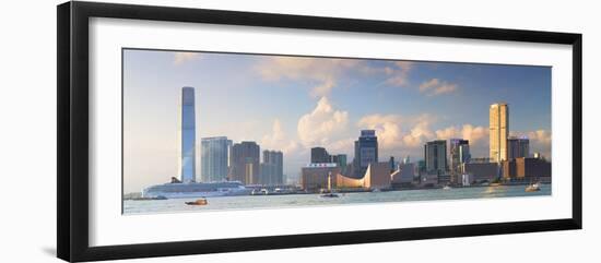 View of Tsim Sha Tsui and International Commerce Centre (Icc), Hong Kong, China-Ian Trower-Framed Photographic Print